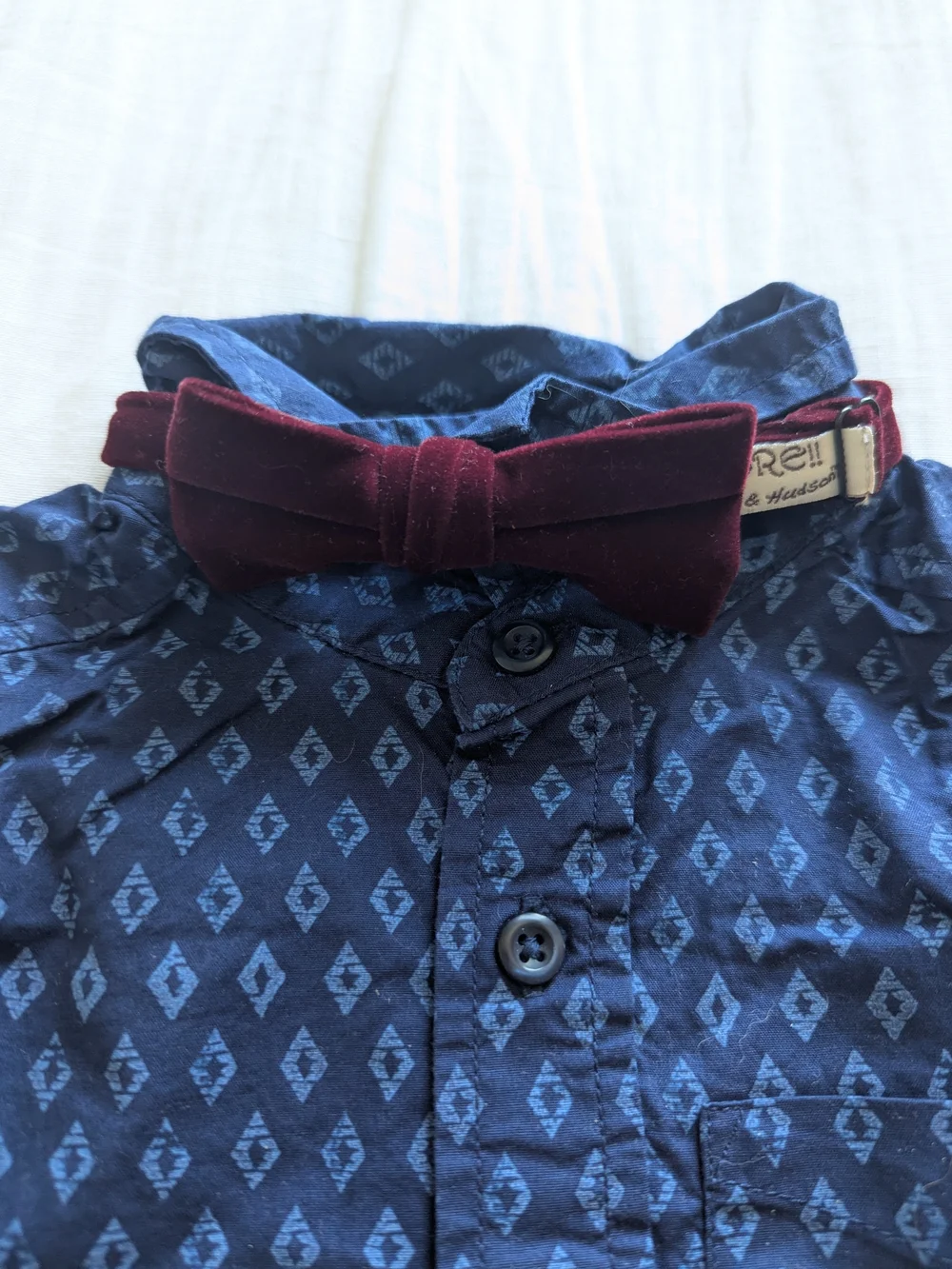 The Children's Place Navy Diamond-Print Button Down Shirt